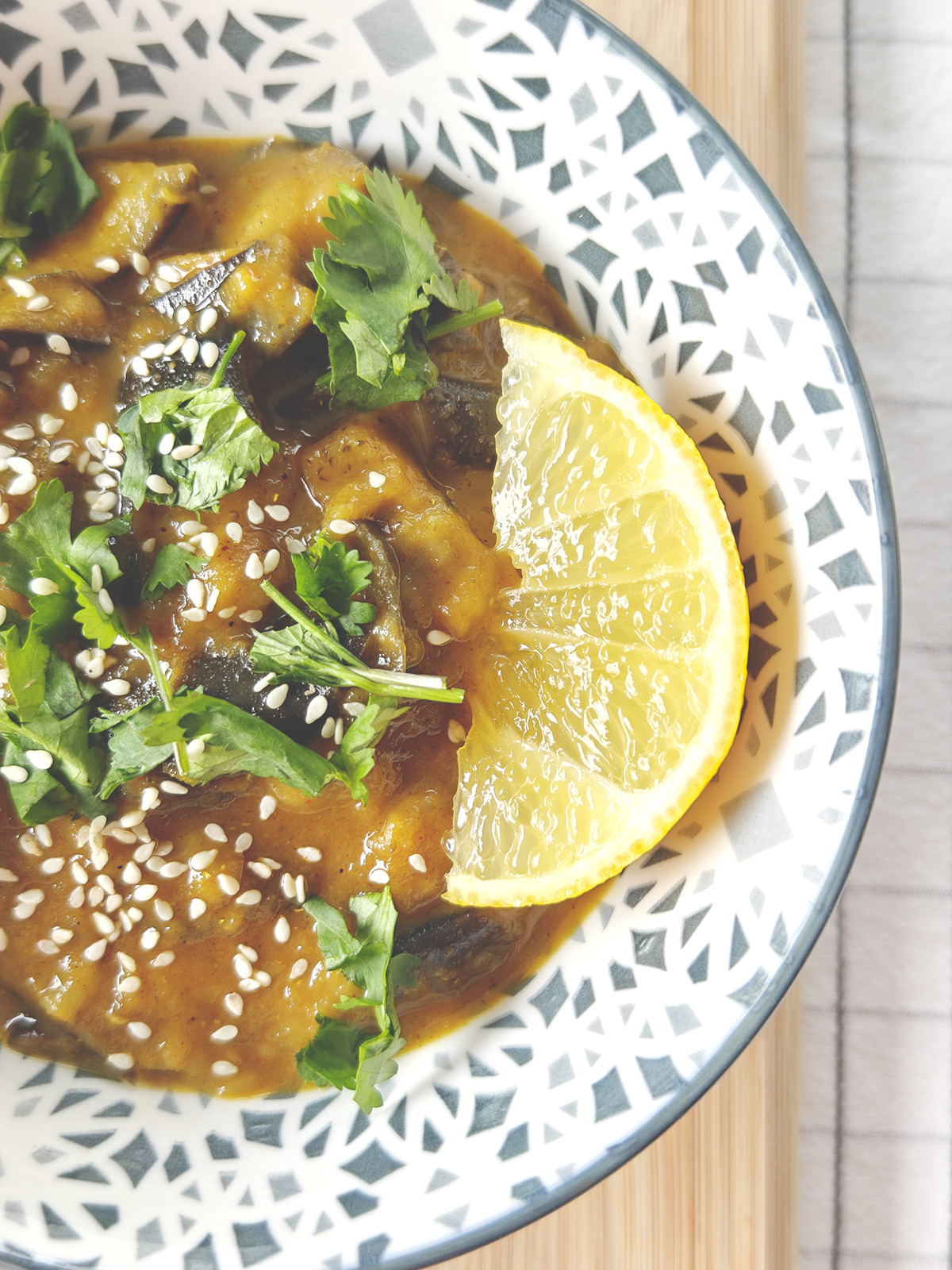 Curry d'aubergines